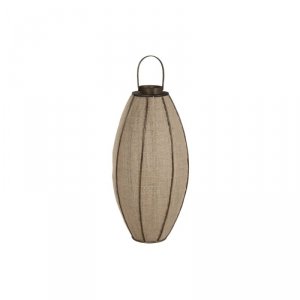 Świeczniki Home ESPRIT Naturalny Juta Bambus 40 x 40 x 80 cm
