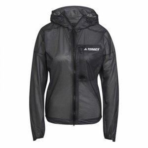 Kurtka Sportowa Damska Adidas Agr Rain J Czarny
