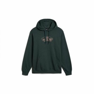 Bluza z kapturem Męska Vans Off The Wall Kolor Zielony