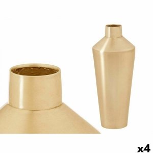 Wazon 10219-SG Złoty Żelazo 16 x 40 x 16 cm (4 Sztuk)