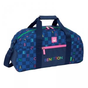 torba sportowa Benetton Damero Granatowy 50 x 26 x 20 cm