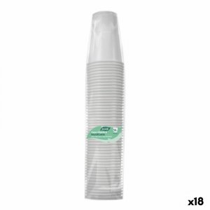 Zestaw kieliszków Inde Biały 300 ml 50 Części (18 Sztuk)
