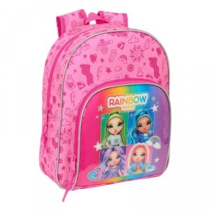 Plecak szkolny Rainbow High Shine Wielokolorowy 28 x 34 x 10 cm
