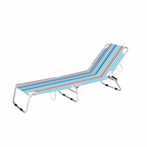 Marbueno Tumbona Plegable Naranja y Azul 187X58X24 cm 10466