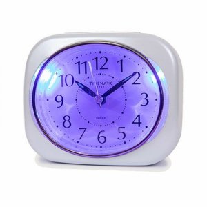 Budzik Analogowy Timemark 10 x 8,5 x 4 cm Biały Plastikowy Klasyczny