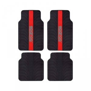 Zestaw Dywaników do Samochodu Sparco SPC1913RS Uniwersalny Czarny/Czerwony (4 pcs)