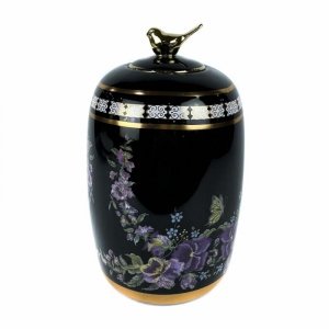 Wazon DKD Home Decor Porcelana Czarny Shabby Chic (14 x 14 x 24 cm)