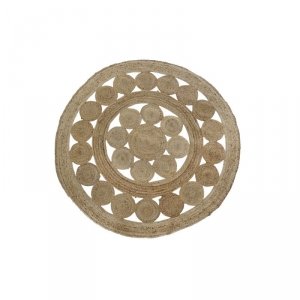 Dywan DKD Home Decor Tropikalny Juta (200 x 200 x 200 cm)