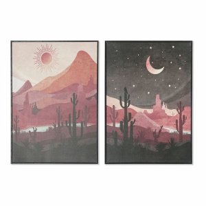 Obraz DKD Home Decor Krajobraz (2 Sztuk) (50 x 3 x 70 cm)