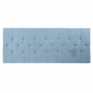 Zagłówek do łóżka DKD Home Decor Niebieski Drewno kauczukowe 160 x 7 x 65 cm