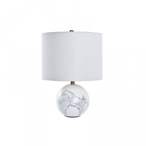 Lampa stołowa DKD Home Decor Biały Złoty Metal 50 W 220 V 36 x 36 x 52 cm
