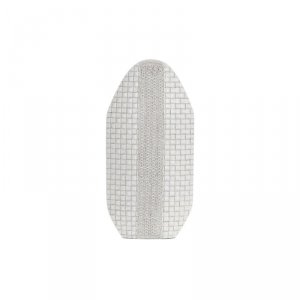 Wazon DKD Home Decor 25 x 10 x 51 cm Biały Żywica Nowoczesny