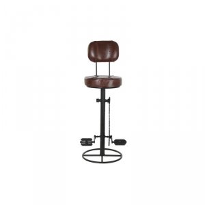 Taboret DKD Home Decor 45 x 46 x 118 cm Czarny Metal Brązowy