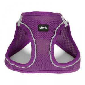 Szelki dla psa Gloria Air Mesh Trek Star Ajustable Fioletowy L (33,4-35 cm)
