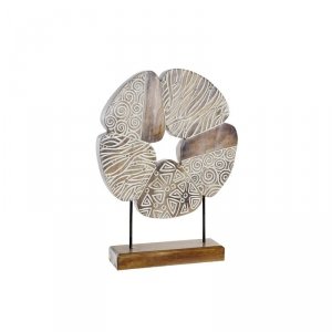 Figurka Dekoracyjna DKD Home Decor Biały Brązowy Abstrakcyjny 40 x 10 x 51 cm