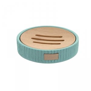 Mydelniczka DKD Home Decor 11 x 11 x 2,5 cm Cement Kolor Zielony
