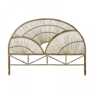 Zagłówek do łóżka DKD Home Decor Naturalny Rattan (178 x 4 x 128 cm)