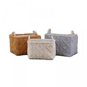 zestaw koszyków DKD Home Decor Poliester (42 x 32 x 27 cm)