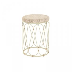 Stolik DKD Home Decor Naturalny Metal Krem Rattan (35 x 35 x 49 cm)
