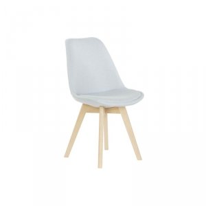 Krzesło DKD Home Decor Niebieski Beżowy Poliester Piana drewno bukowe 48 x 56 x 83 cm