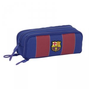 Piórnik Podwójny F.C. Barcelona Czerwony Granatowy 21 x 8 x 8 cm