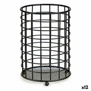 Suszarka do Naczyń Kinvara W6467-2 Czarny Stal 12,8 x 17,5 x 12,8 cm (12 Sztuk)