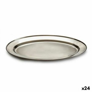 Taca Kinvara 2037-30 Srebrzysty Stal nierdzewna 30 x 2 x 20 cm (24 Sztuk)