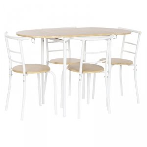 Zestaw Stołowy z 4 Krzesłami DKD Home Decor 121 x 55 x 78 cm