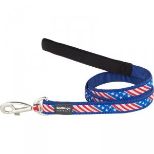 Smycz dla psa Red Dingo STYLE US FLAG 2 x 120 cm
