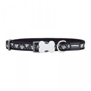 Obroża dla psa Red Dingo STYLE DIAMOND Czarny 41-63 cm