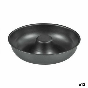 Forma do pieczenia Quttin Donuts Stal węglowa Czarny Ø 21 cm 21 x 5 cm (12 Sztuk)