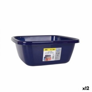 Plastikowa Miska Dem Eco Niebieski Kwadratowy 6 L 29 x 29 x 12 cm (12 Sztuk)