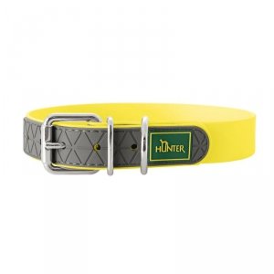 Obroża dla psa Hunter Convenience 53-61 cm L/XL Żółty