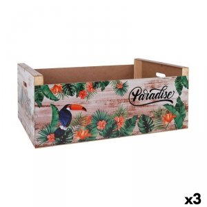 Podkładki na stół Confortime Paradise Drewno Tropikalny 58 x 39 x 21 cm (3 Sztuk)