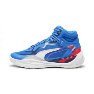 Obuwie Koszykarskie dla Dorosłych Puma Playmaker Pro Mid Niebieski