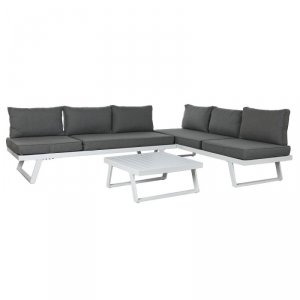 Meble ogrodowe Home ESPRIT Szary 130 x 68 x 65 cm 190 x 70 x 65 cm 198 x 68 x 65 cm