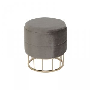 Ergonomiczny DKD Home Decor Złoty Ciemny szary Poliester Metal 38 x 38 x 41 cm