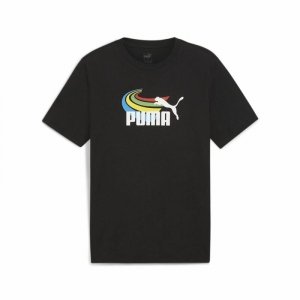 Koszulka z krótkim rękawem Męska Puma  GRAPHICS Summer Czarny