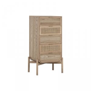 Komoda Home ESPRIT Rattan Jodła Tropikalny 52 x 35 x 100 cm