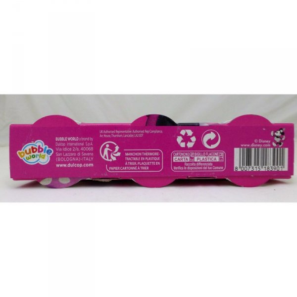 Zestaw do robienia baniek mydlanych Minnie Mouse 3,8 x 11,5 x 3,8 cm (24 Sztuk)
