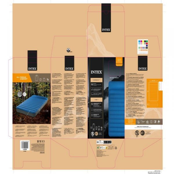 Materac Dmuchany Intex 99 x 22 x 191 cm (4 Sztuk)
