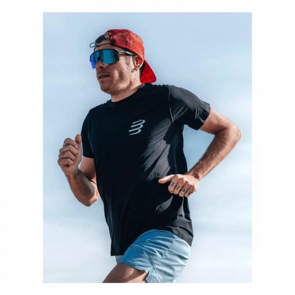 Koszulka z krótkim rękawem Męska Compressport Performance Czarny