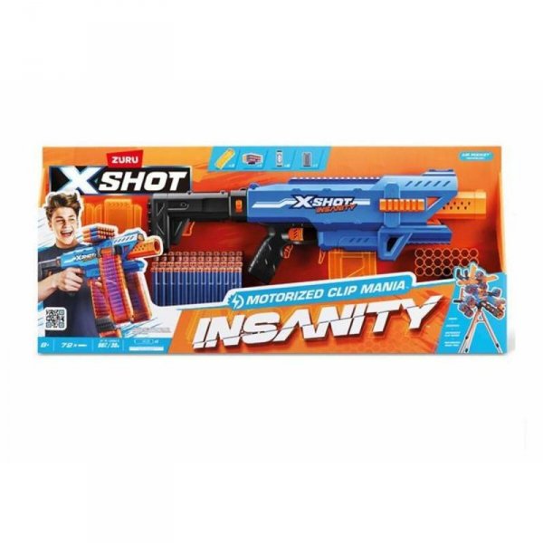 Pistolet na strzałki X-Shot Insanity clip 80 x 40 cm