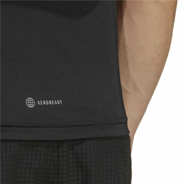Koszulka z krótkim rękawem Męska Adidas Run Icons 3S T Czarny