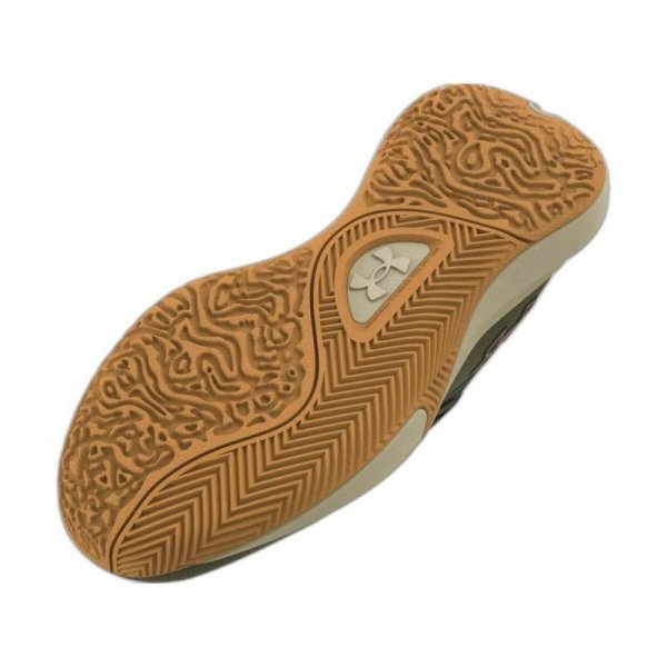 Obuwie Koszykarskie dla Dorosłych Under Armour Lockdown 7 Khaki Oliwka