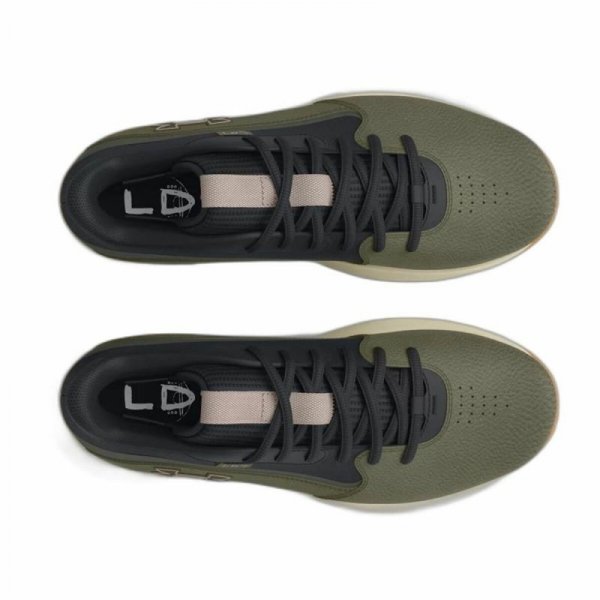 Obuwie Koszykarskie dla Dorosłych Under Armour Lockdown 7 Khaki Oliwka