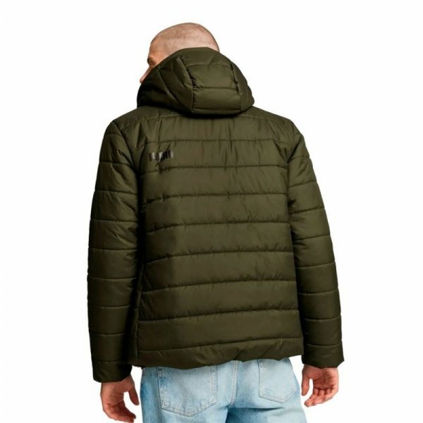 Męska kurtka sportowa Puma Essentials Hooded Padded Ciemna zieleń
