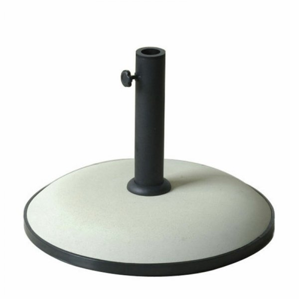 Marbueno Podstawa Parasola Okrągła Cementowa 50x37 cm 25KG Biały Ogród, Basen, Taras