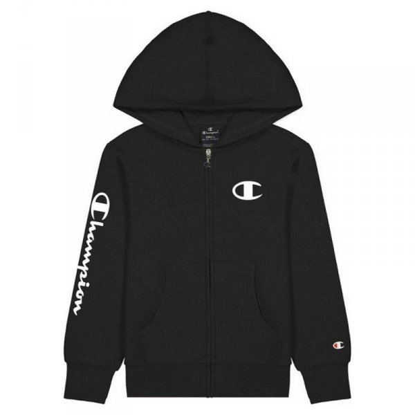 Męska kurtka sportowa Champion Full Zip Logo Boy Czarny