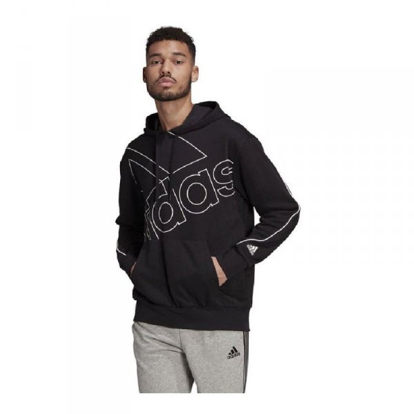 Bluza z kapturem Męska Adidas Giant Czarny